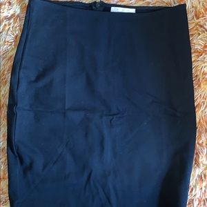 Black pencil skirt